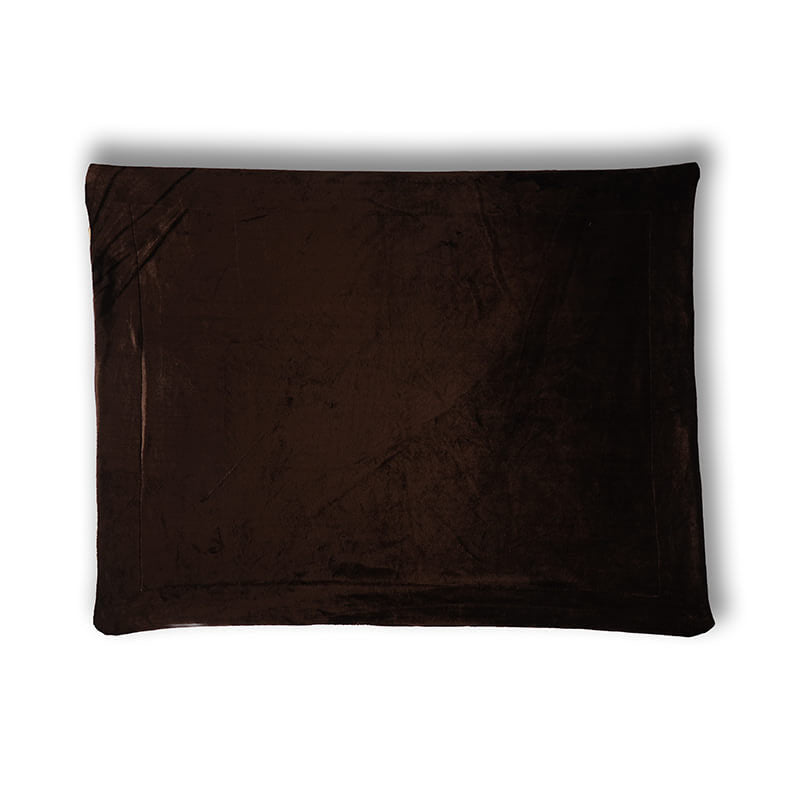 Cocoon Blanket made from soft plush fabric in a rich brown color, designed to keep pets warm and comfortable