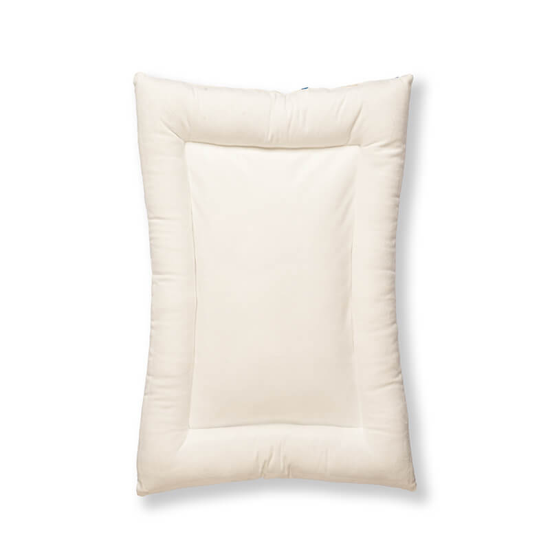 Back view of the Paw Pop Bed showing a clean cream solid surface with soft cushioning and raised edges, designed to provide comfortable support and a cozy resting space for dogs and cats.