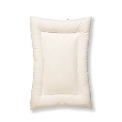 Back view of the Paw Pop Bed showing a clean cream solid surface with soft cushioning and raised edges, designed to provide comfortable support and a cozy resting space for dogs and cats.